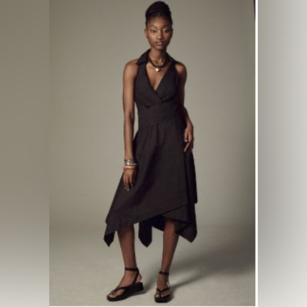 Anthropologie Maeve Assymmetrical Wrap Shirt Dress